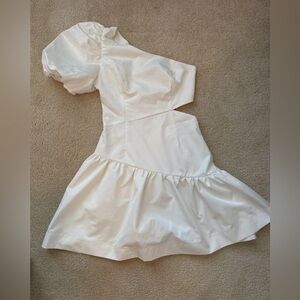 DO+BE One Shoulder White Dress